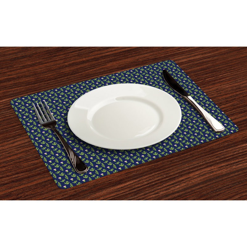 Polyester Floral Rectangle Placemat
