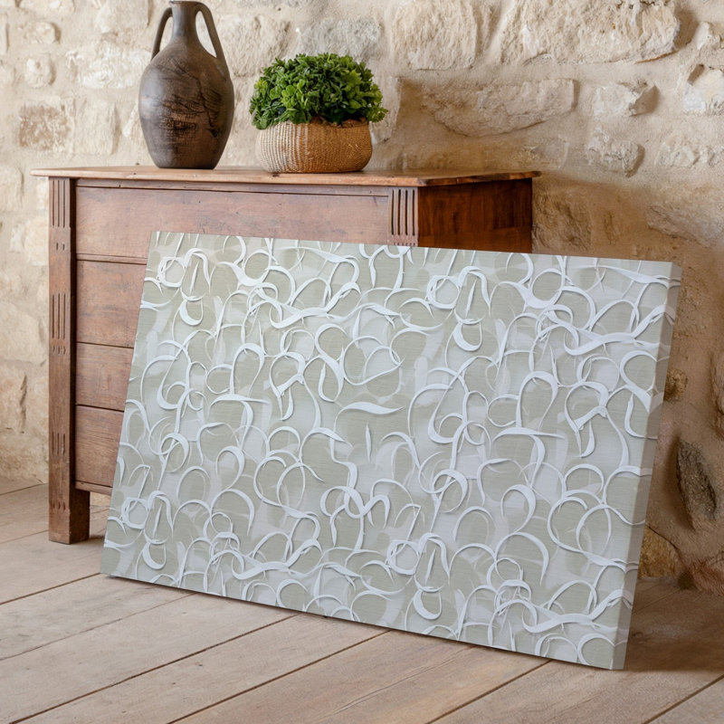 La toile crée un motif de papier peint sans couture mettant en vedette un motif abstrait d'art mural, H 20 po x l 30 po