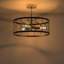 Plafonnier encastré 3 lumières 6,7 po