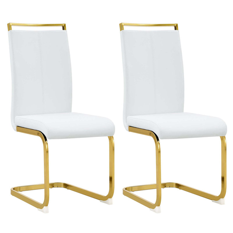 Chaise Maydell, Doré, Blanc, 2