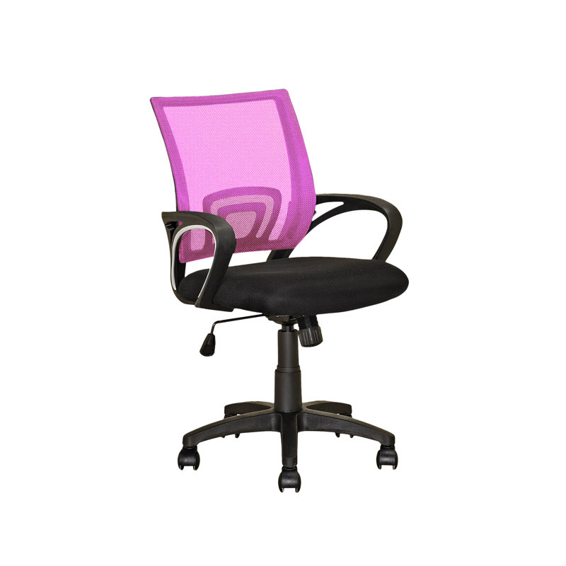 Chaise de travail en maille Hoehne, Rose