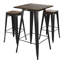 Solid Wood Top Dining Table-171185387