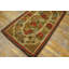 Médaillon antique en laine Tapis crocheté en coton ivoire beige crème blanc des années 1880