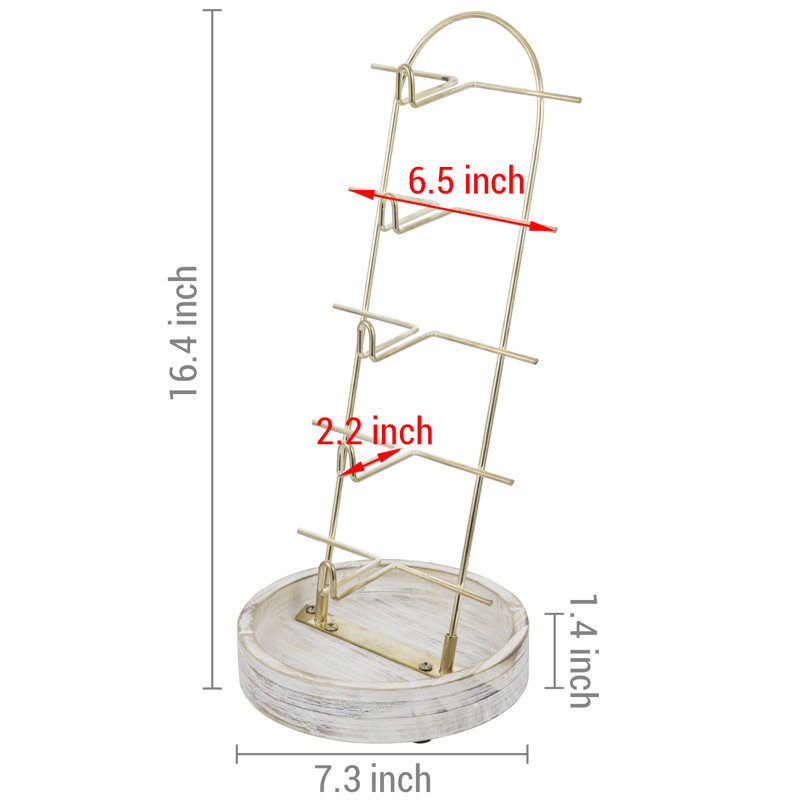 Sunglasses With Whitewashed Wood Ring Tray Jewellery Stand