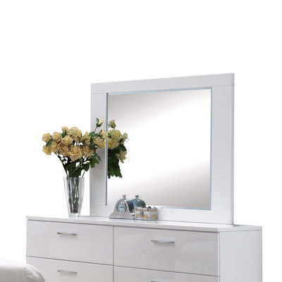 Lorimar White Finish Mirror