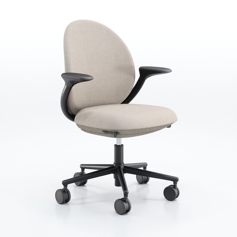 Chaise de travail en jade KFI Studios, Sable / pierre, Noir, noir, noir, noir