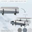 Table basse contemporaine grise et blanche avec rangement fonctionnel