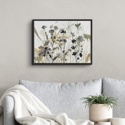 Pastel, amande, cerisier, fleurs de lys - peinture encadrée