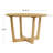 47'' Modern Round Solid Wood Dining Table with Cross-Leg Base-1070070215