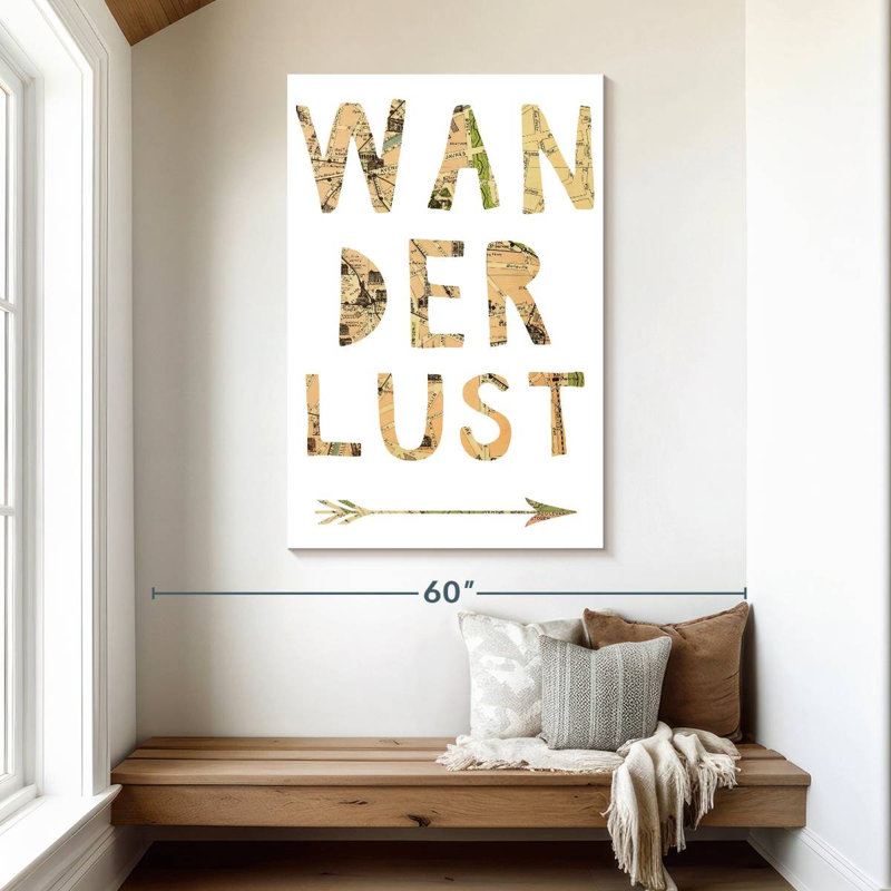 Tergel Maps Wanderlust III, 48" H x 32" W