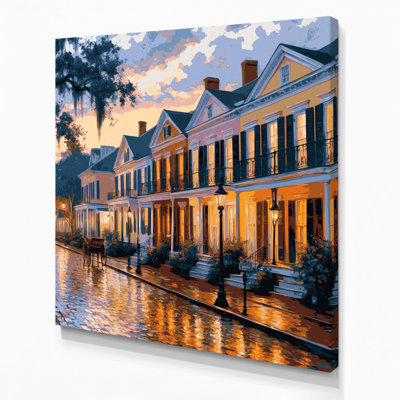 Cities Charleston SC Gray Canvas Wall Art