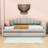 Twin Velvet Upholstered Daybed with Trundle and USB Charging Station-1351845301