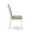 3 Piece Kitchen Table Set for Small Spaces Contains a Round Dining Table with Pedestal and 2 Shitake Linen Fabric Upholstered Chairs, 42x42 Inch, Linen White-1196160638-1202168116-1196160617
