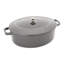 Staub Cast Iron 6.25-Qt Wide Oval Dutch Oven - White-1976446361