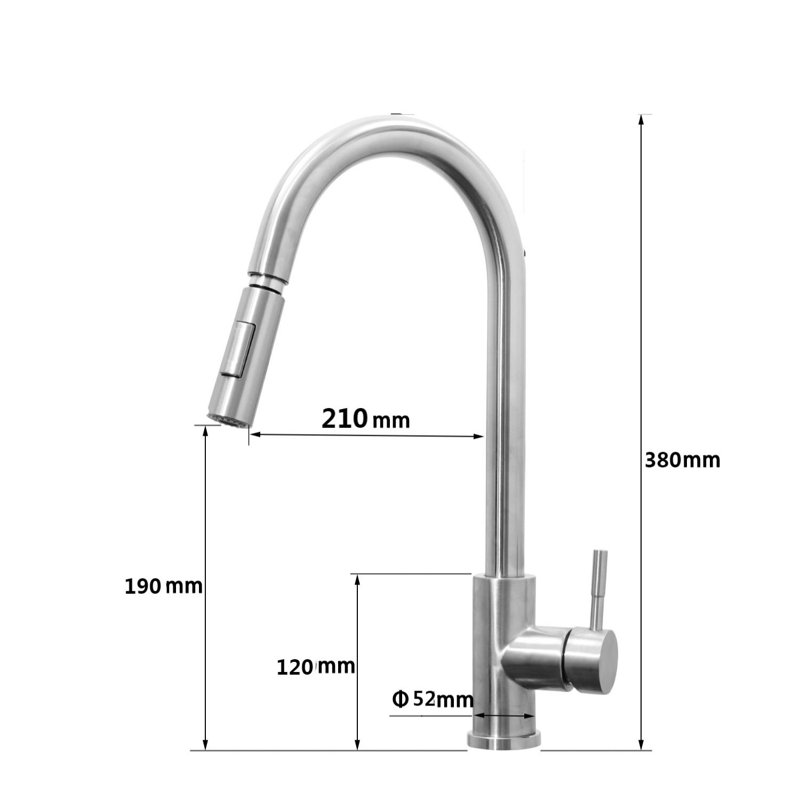 Belfry Bathroom Gaelan Pull Out Kitchen Faucet