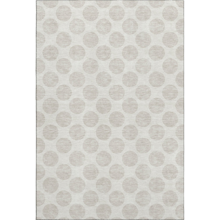 Premium Machine Washable Prisco Ivory Rug