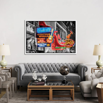 Nashville Broadway Neon by Susanne Kremer - Print on Canvas