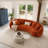 101.3"Boucle Curved Half - Moon 5 - Seater Sofa, Modern Leisure Couch For Living Room Gatherings & Stylish Lounging-1300409508