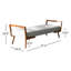 Banc rembourré Jhase