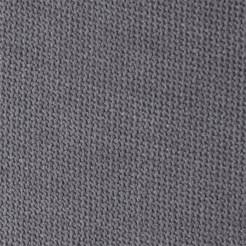 Cassandra Charcoal Fabric Ottoman, Gray