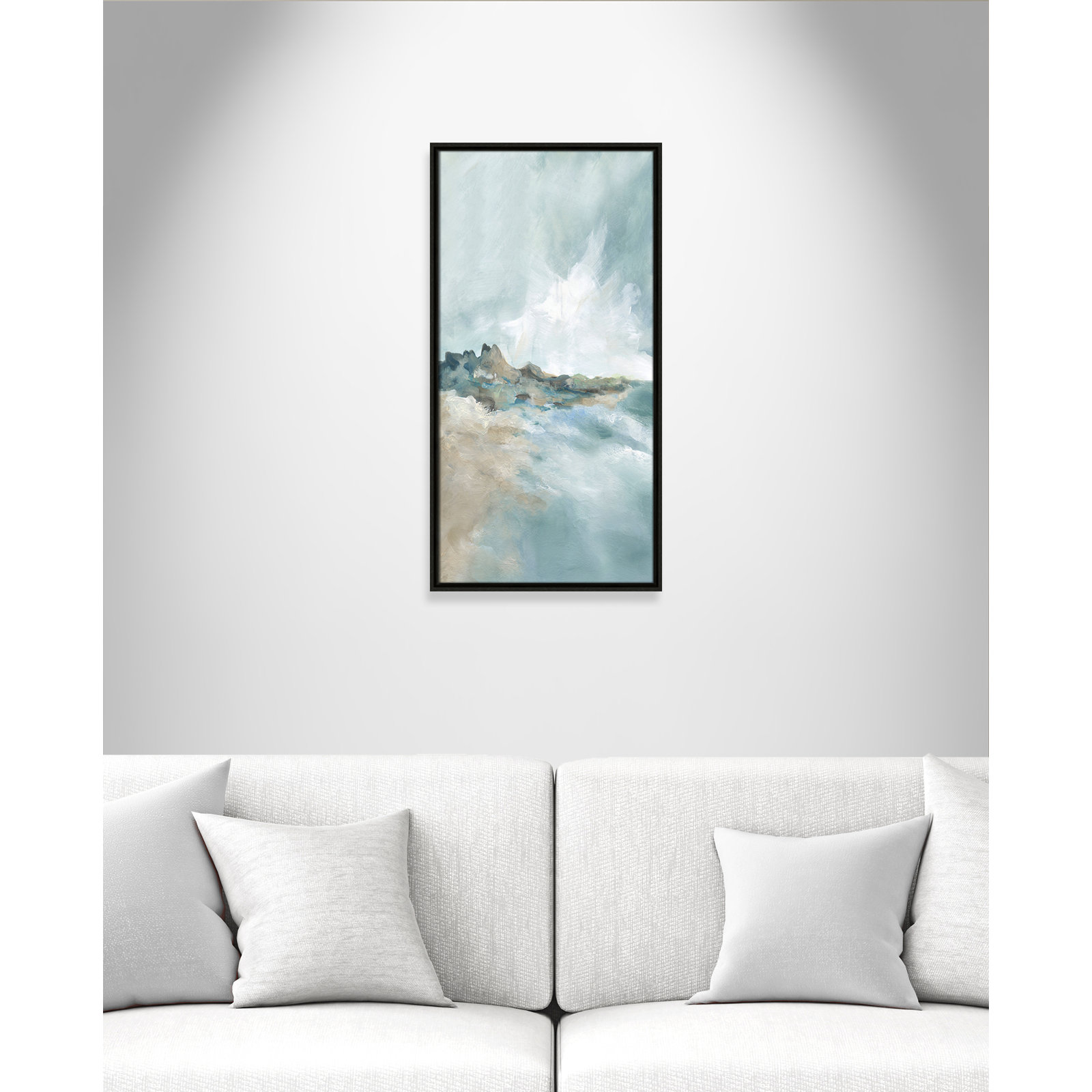 Coralie "Sandpoint" Print by Carol Robinson, 31.5" H x 16.5" W, Espresso