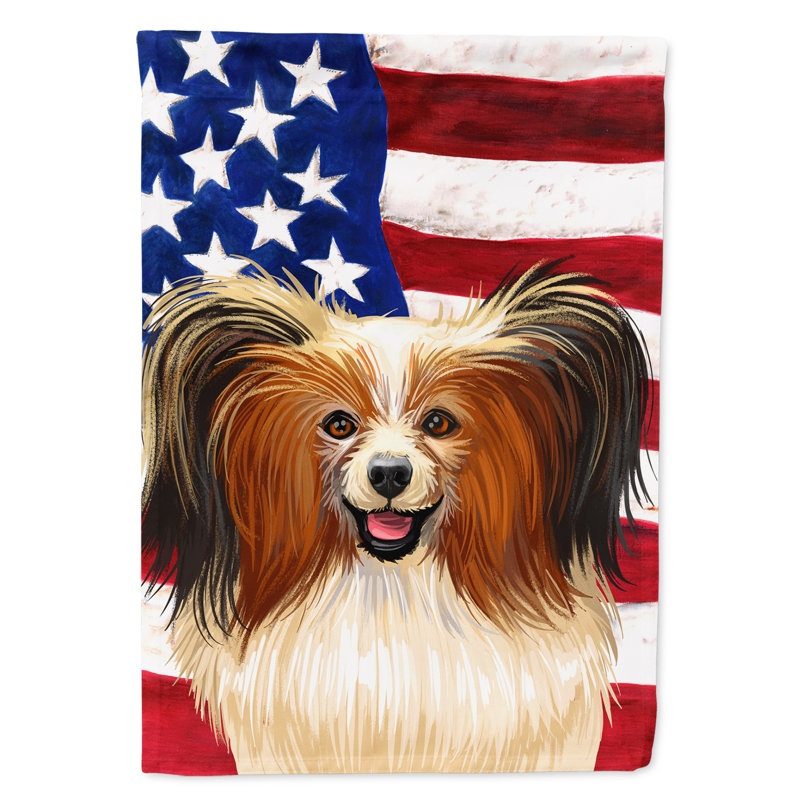 Polyester à 2 côtés 28 x 40 po drapeau maison, Phalène