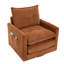 Fauteuil demi-tonneau pivotant avec mousse à mémoire de forme et chenille - rotation à 360 °-469675144-469675147