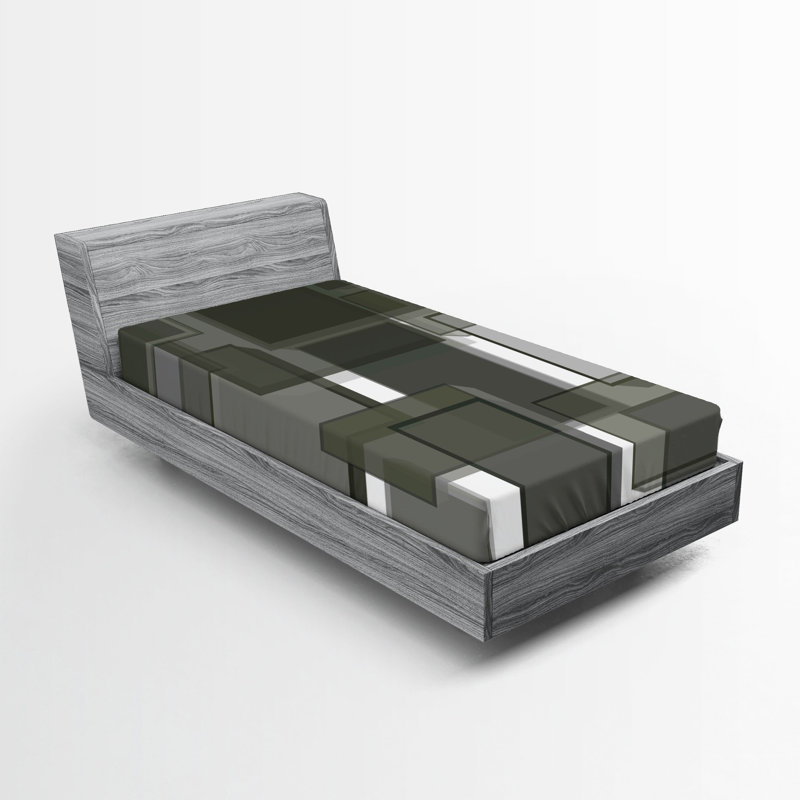Ensemble de 2 drap-housse taupe Ambesonne, Ensemble literie pour lit simple