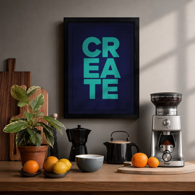 Create Bold Typography - Framed Print