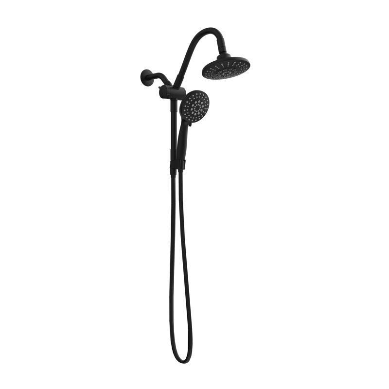 Belanger Retrofit Massage/Jet Dual Shower Head, Matte Black