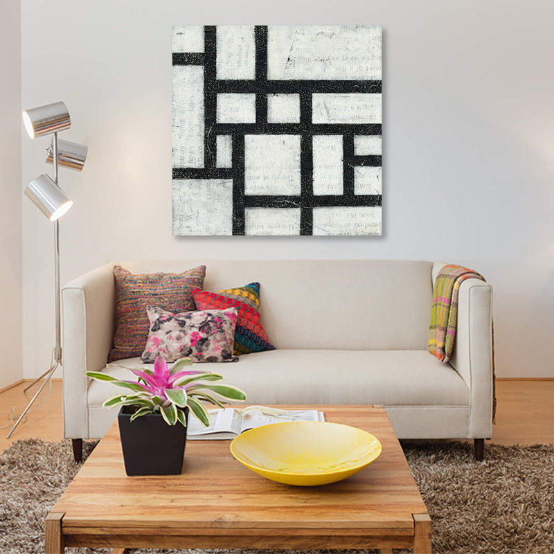 « labyrinthe iii », reproduction sur toile, H 37 po x l 37 po x P 1,5 po
