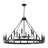 23.62" - Black - Chandelier