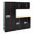 Steel Filing Cabinet With Compartments For Office Use, Storage, File Storage, Archives, And High and Low Cabinets--Black&Red