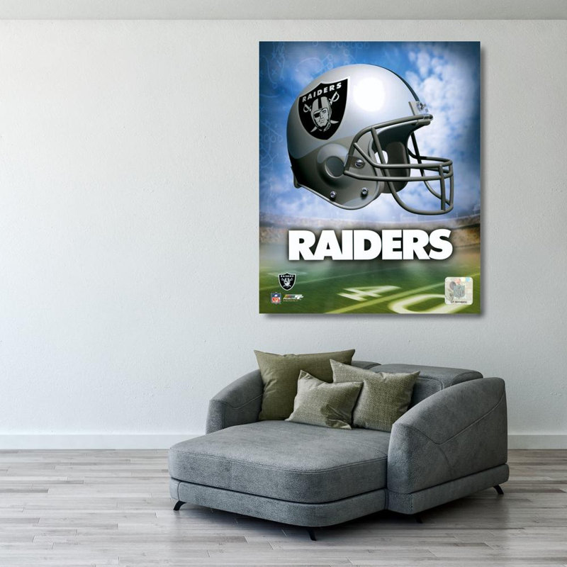 Logo du casque Oakland Raiders, H 34 po x l 28 po