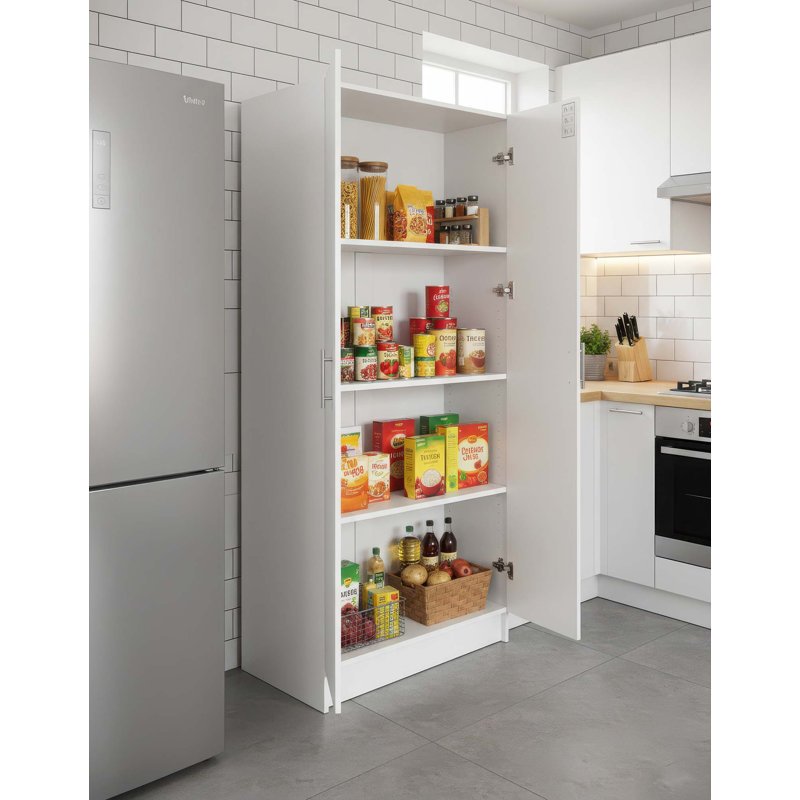 Armoire de rangement polyvalente (ensemble 2 pièces), Blanc