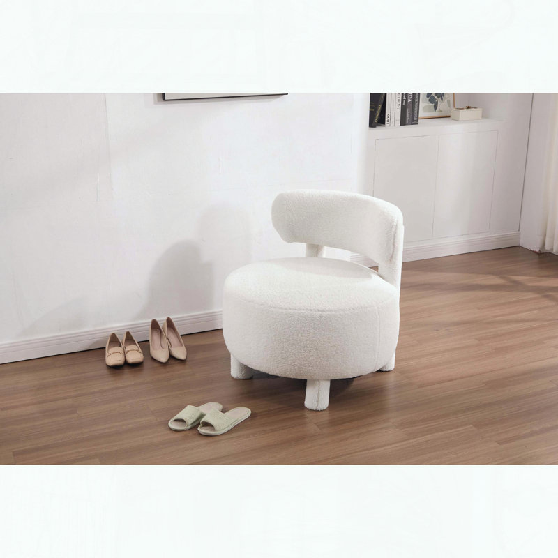 Chaise de chambre à coucher confortable et ergonomique en tissu