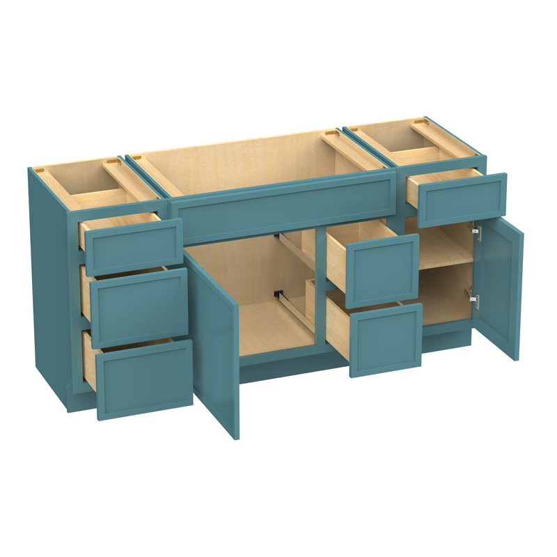 66'' Single Bathroom Vanity Base Only, Green