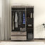 Armoire 3 portes avec 2 tiroirs, effet grain de bois-1887808332