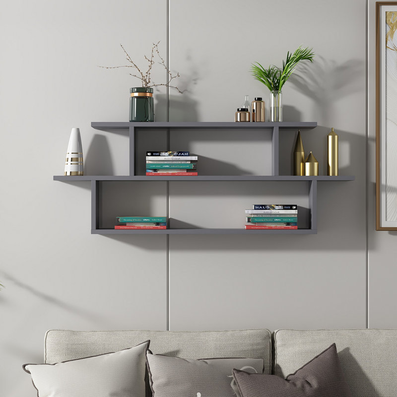 Locelso Floating Shelf, Grey