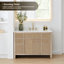 Lala 48" Single Bathroom Vanity with Grain White Engineered Stone Countertop without Mirror-669161385