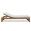 Chaise longue d'extérieur en acacia Teri