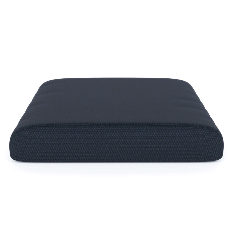 Sunbrella® Outdoor Ottoman Cushion, Sunbrella® Canvas Navy, 4" H x 22" W x 20" D