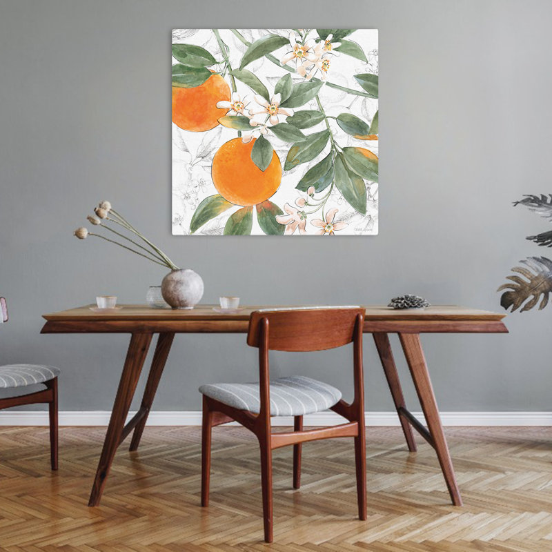 Citrus Wings Vii, art contemporain, H 32 po x l 32 po