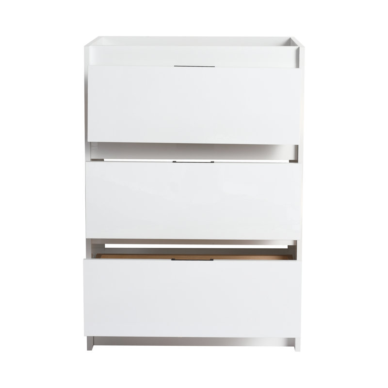 Base de meuble-lavabo sur pied Felix 24 po avec 3 tiroirs à fermeture en douceur (lavabo non inclus)