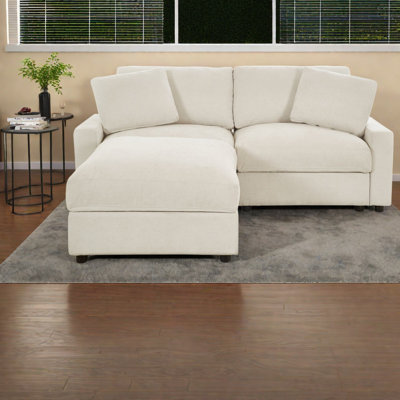 Canapés modulaires peu encombrants avec rangement dissimulé, polyester confortable pour la vie moderne