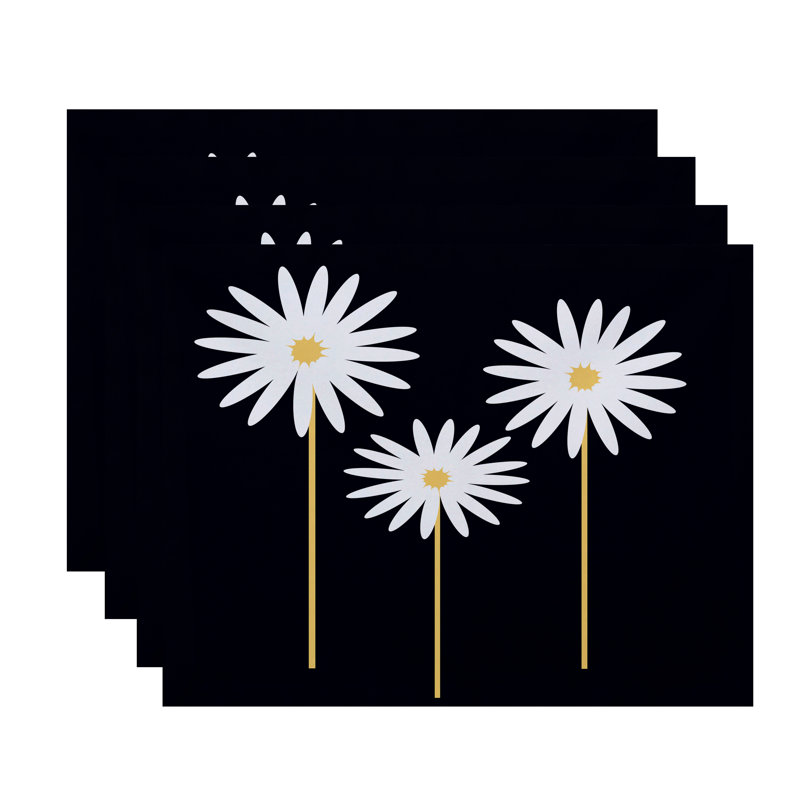 Daisy May Polyester Floral Rectangle Placemat, Bewitching