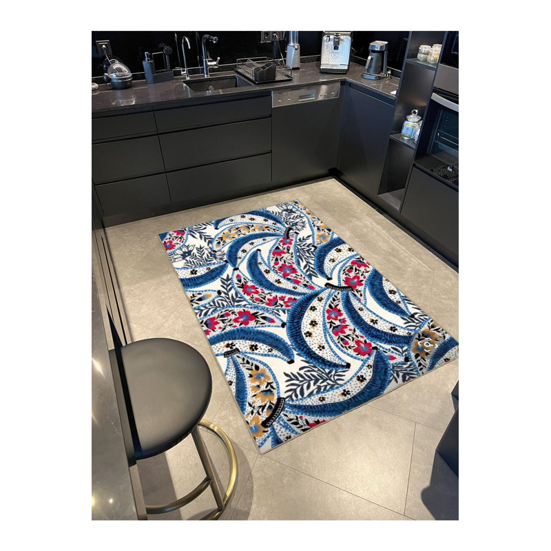 Tapis décoratif tissé à la machine, Sous-tapis carré 3 pi 3 po inclus
