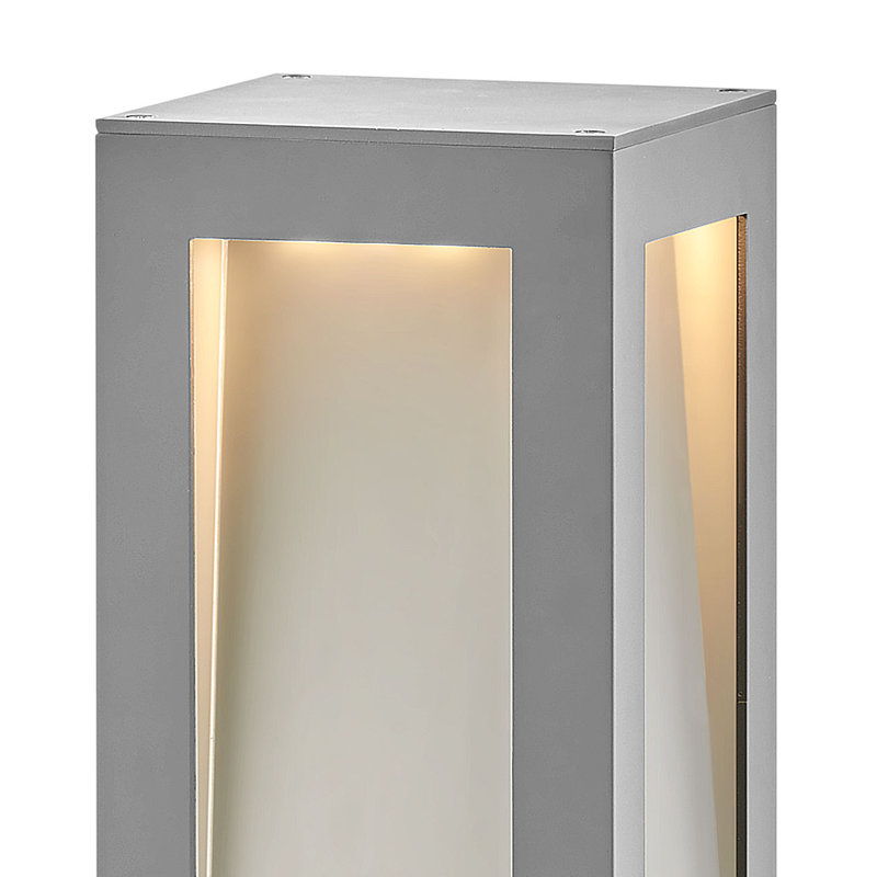 Taper Integrated LED Metal Bollard Light, Titanium