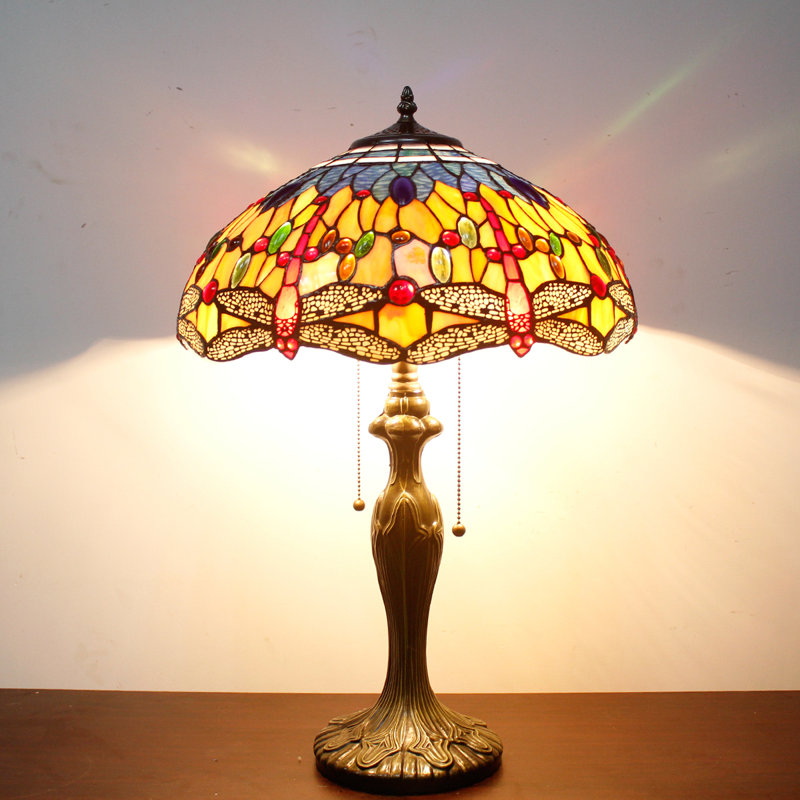Alfie-John Metal Lamp, Orange/Black