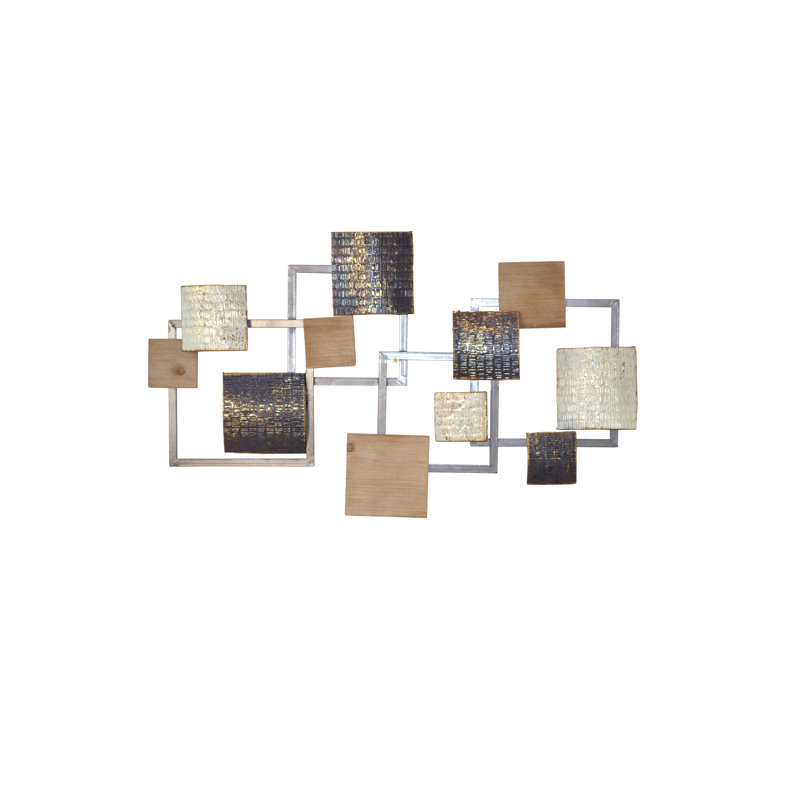 Modern Abstract Wall Decor on Metal